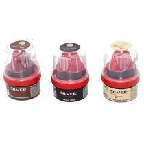 Крем-блиск для взуття SILVER банці 50 мл (коричневий)